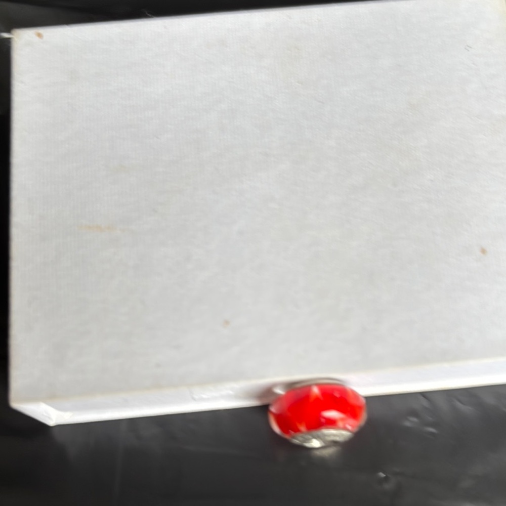 Pandora Red Charm with Silver Accents